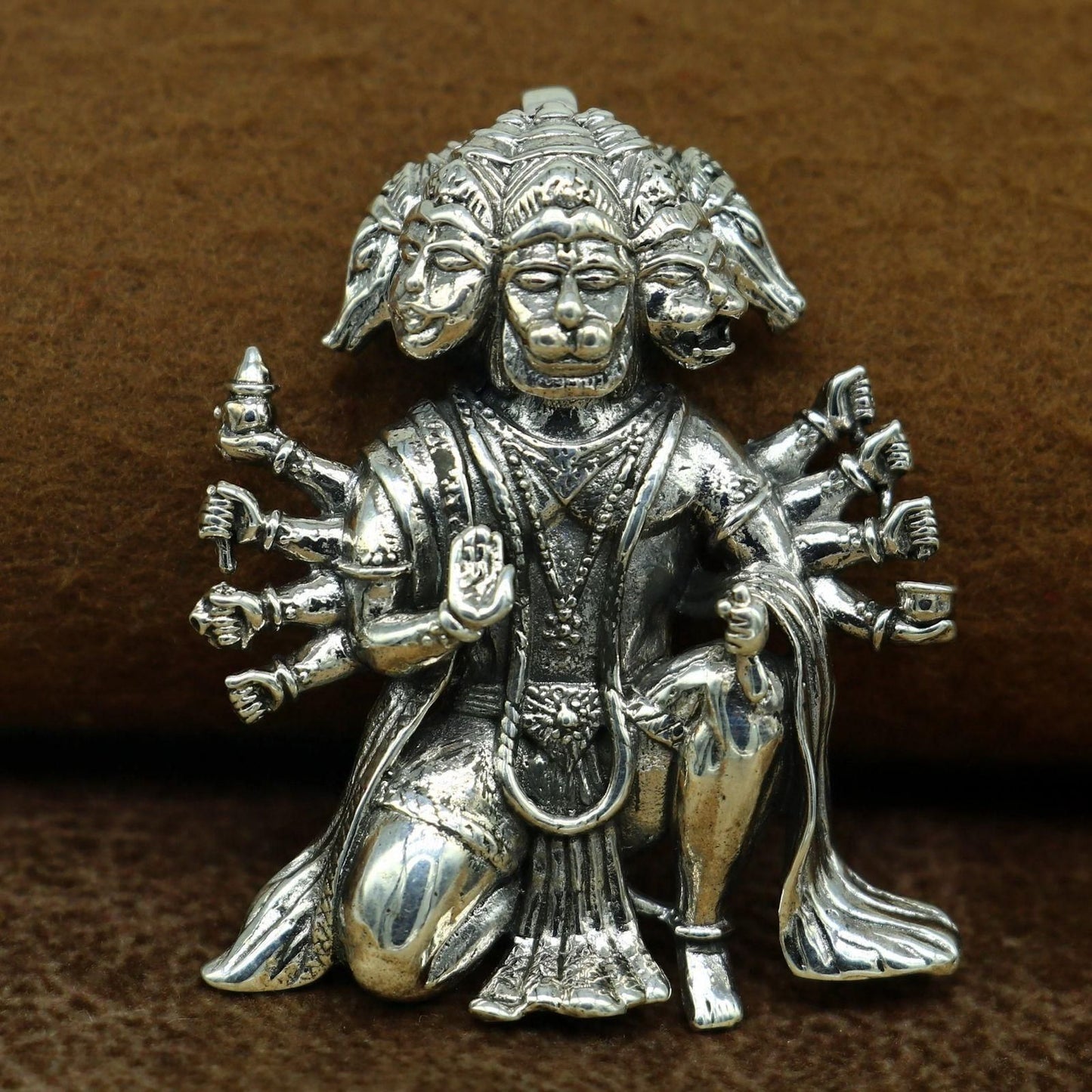 Panchamukhi Hanuman Spiritual Pendant with Chain for Men