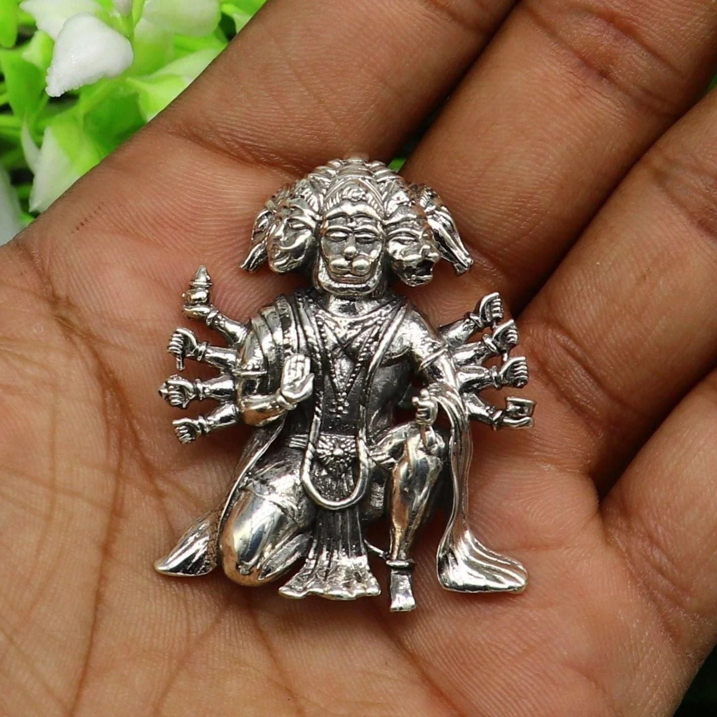 Panchamukhi Hanuman Spiritual Pendant with Chain for Men