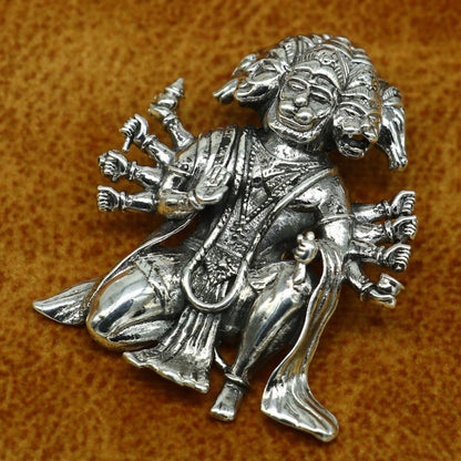 Panchamukhi Hanuman Spiritual Pendant with Chain for Men