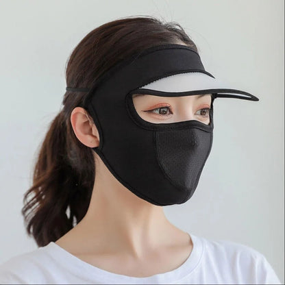 Breathable Cap with Integrated Face Mask